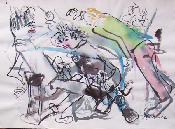 Cours de peinture », 64x48 cm, 1995