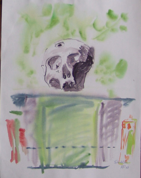 Sans crâne », 48x64 cm, 1988