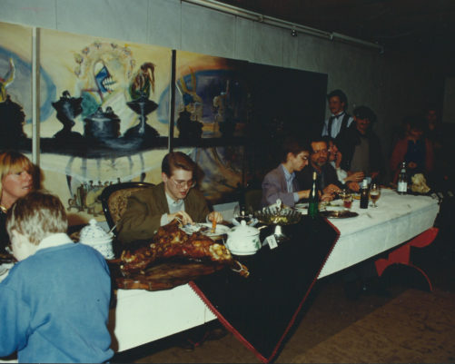 Action « Tablée mondaine », Galerie Beck, Schwarzenacker, 1987