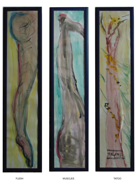 Images de bras et de jambes », 30x150 cm, 2006