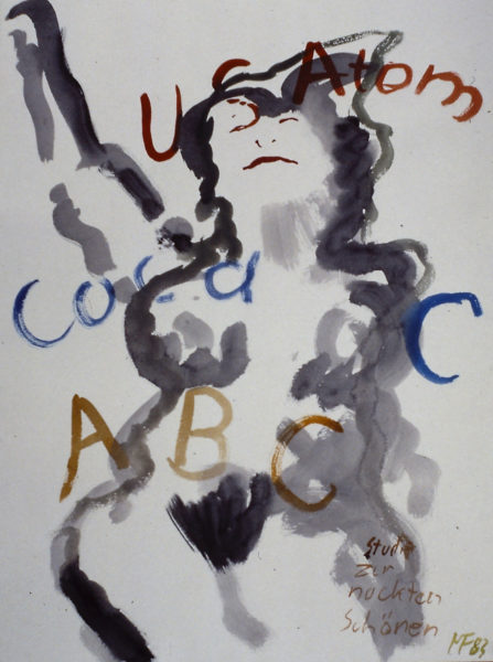 Etude sur la belle nue », 48x64 cm, 1982