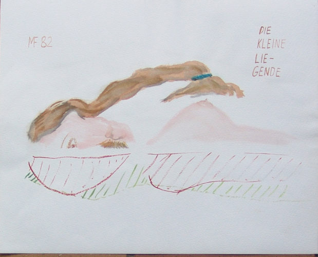 La petite allongée », 48x36 cm, 1984